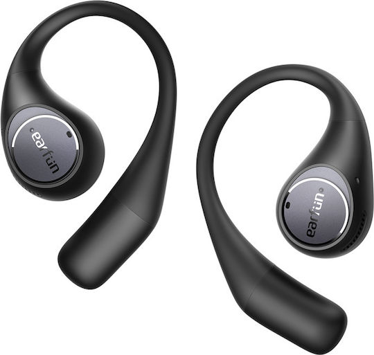 Earfun OpenJump Open Ear Bluetooth Handsfree Ακουστικά με Αντοχή στον Ιδρώτα και Θήκη Φόρτισης Μαύρα