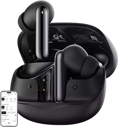 QCY Melobuds N50 Bluetooth Handsfree Earphones with Sweat Resistance and Charging Case Black
