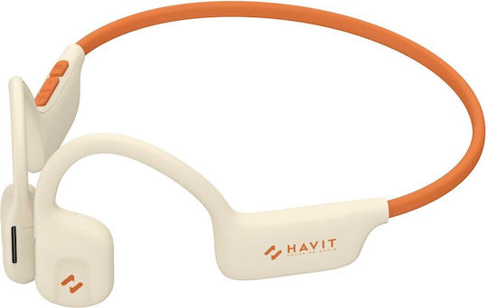 Havit Freego1 Air Conductie Osoasa Bluetooth Handsfree Căști cu Rezistență la Transpirație Bej