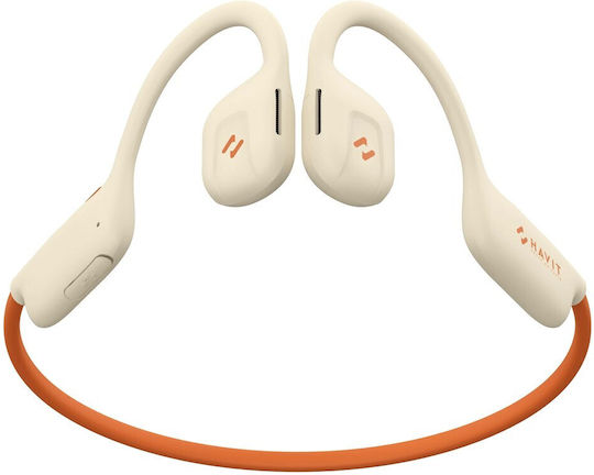 Havit Freego1 Air Conductie Osoasa Bluetooth Handsfree Căști cu Rezistență la Transpirație Bej