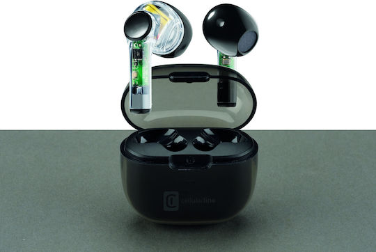 Cellular Line Fine In ear Bluetooth хендсфри Слушалки с Кутийка за Зареждане Черен