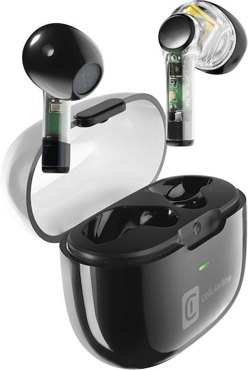 Cellular Line Fine In ear Bluetooth хендсфри Слушалки с Кутийка за Зареждане Черен