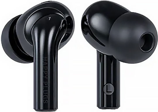 Happy Plugs Joy Pro In-ear Bluetooth Handsfree Earphones with Charging Case Black