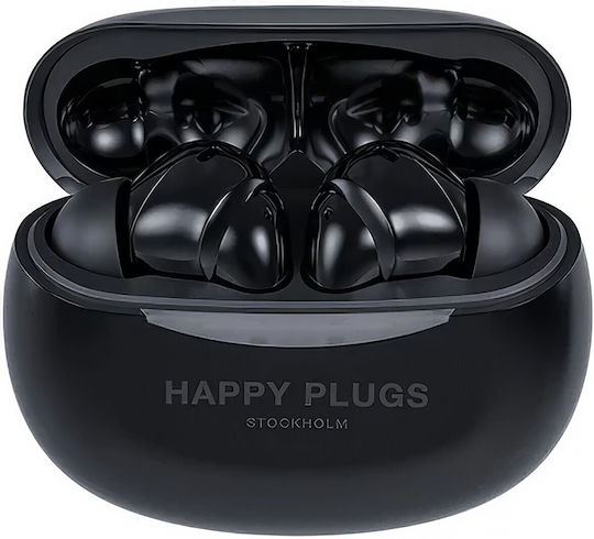 Happy Plugs Joy Pro In-ear Bluetooth Handsfree Earphones with Charging Case Black
