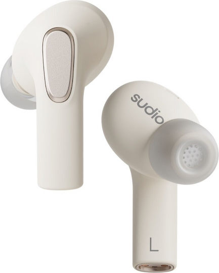 Sudio E3 In-Ear Bluetooth-Freisprecheinrichtung Kopfhörer mit Schweißresistenz und Ladeetui Weiß