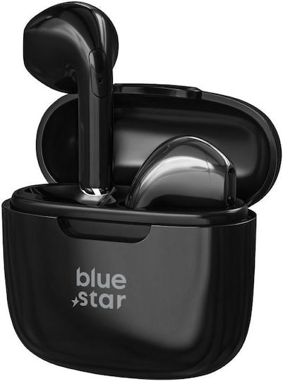 Blue Star FI7 In-ear Bluetooth Handsfree Ακουστικά με Θήκη Φόρτισης Μαύρα