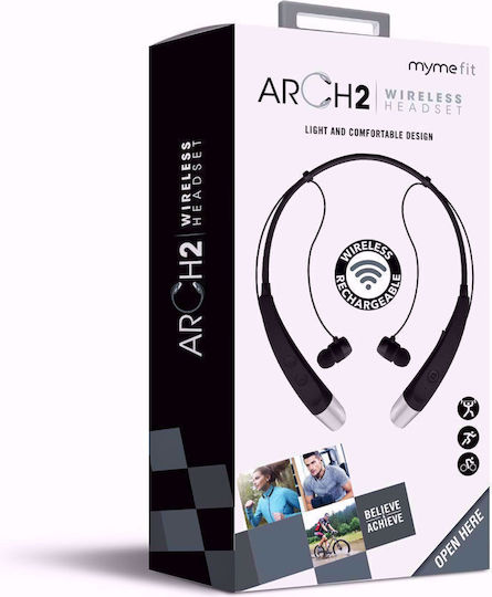 MyMe Arch 2 In-ear Bluetooth Handsfree Ακουστικά με Αντοχή στον Ιδρώτα Μαύρα