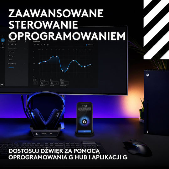 Logitech ASTRO A50 (Gen 5) Drahtloses Über Ohr Gaming-Headset mit Bluetooth / USB Verbindung für Nintendo Switch / PC / PS5 / XBOX