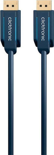 Clicktronic Cable DisplayPort male - DisplayPort male 1m Blue ()