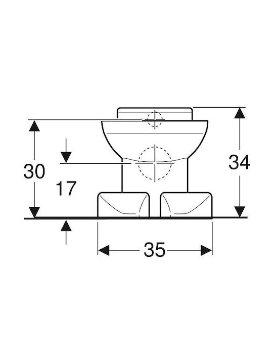 Geberit Stehende Toilette Weiße 4022009021981