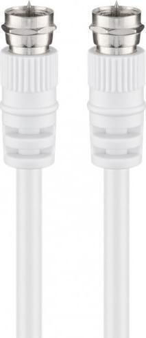 Goobay Καλώδιο Κεραίας Coax male - Coax female Λευκό 10m (27202) 1τμχ