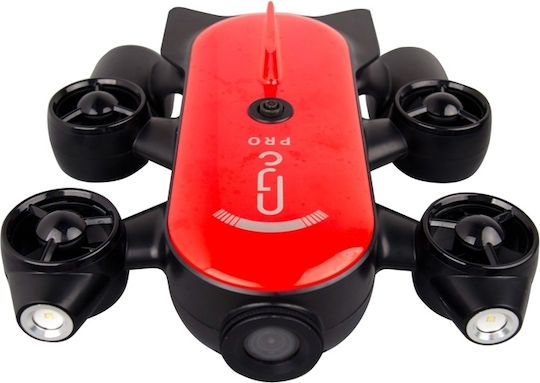 Geneinno T1-Pro Drone Submarine 2.4 GHz / 5 GHz with Camera 1080p 60fps Red (200 m)