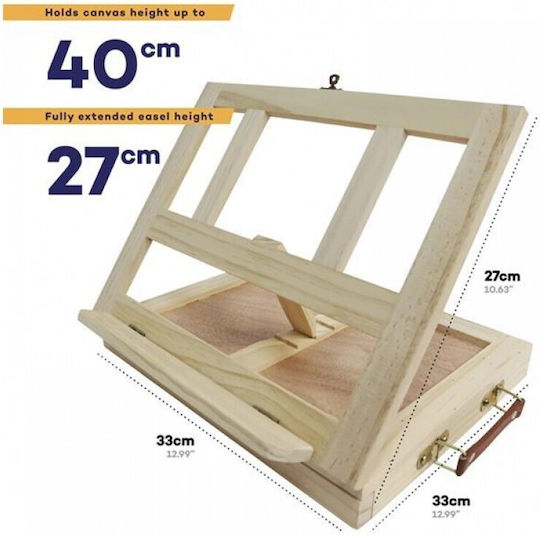 Mont Marte Καβαλέτο За Рисуване Настолници Дърво 33.7x33.7см.