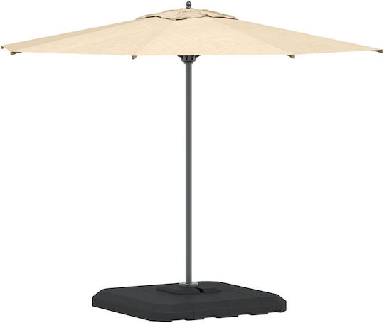 vidaXL Umbrella Base Plastic Square Beige