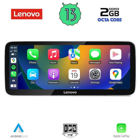 Lenovo Auto-Audiosystem für Audi Q3 2011-2018 (Bluetooth/USB/WiFi/GPS/Apple-Carplay/Android-Auto) mit Touchscreen 10.33"