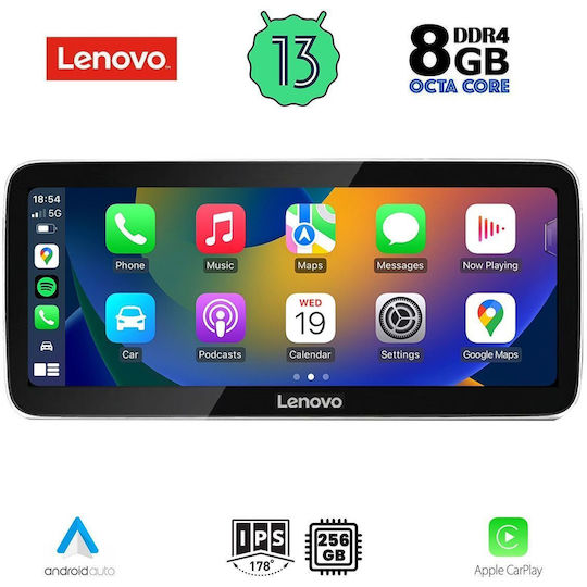 Lenovo Car Audio System for Audi A6 2012-2015 (Bluetooth/USB/WiFi/GPS/Apple-Carplay/Android-Auto) with Touch Screen 12.3"