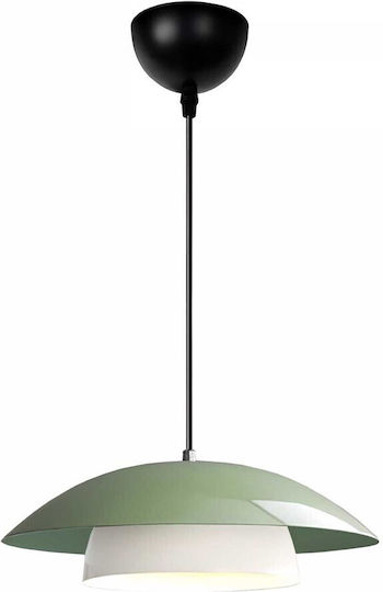 GloboStar Aura Pendant Light Green Bell with Socket E27 31x31x27cm