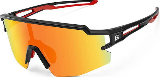 Rockbros Cycling Glasses with Black Frame & Polarized Lenses