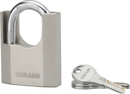 Thirard Steel Padlock Κρυμμένου Λαιμού with Key 70mm 1pcs