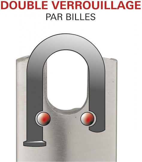 Thirard Steel Padlock Brass with Key 50mm 1pcs