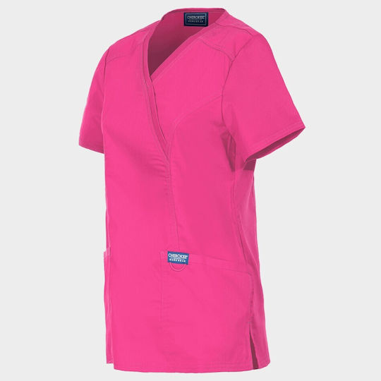Cherokee WWWE610 Women's Pink Medical Blouse