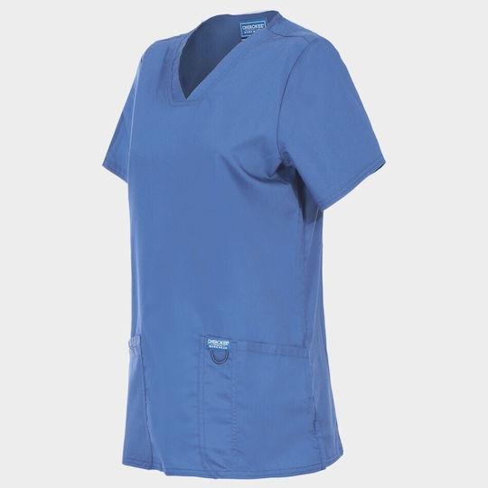 Cherokee WWE620 Women's Light Blue Medical Blouse