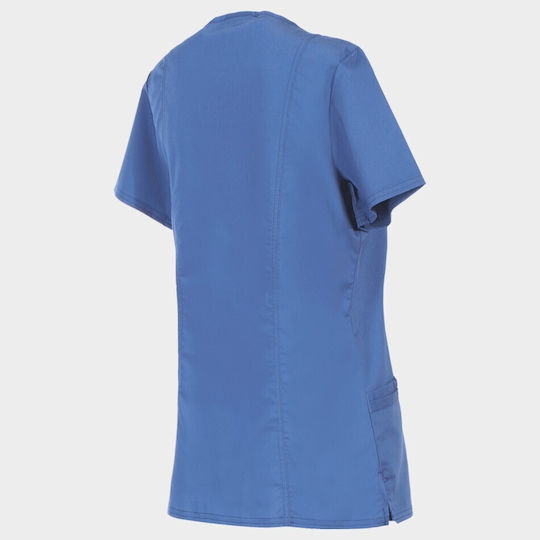 Cherokee WWE620 Women's Light Blue Medical Blouse