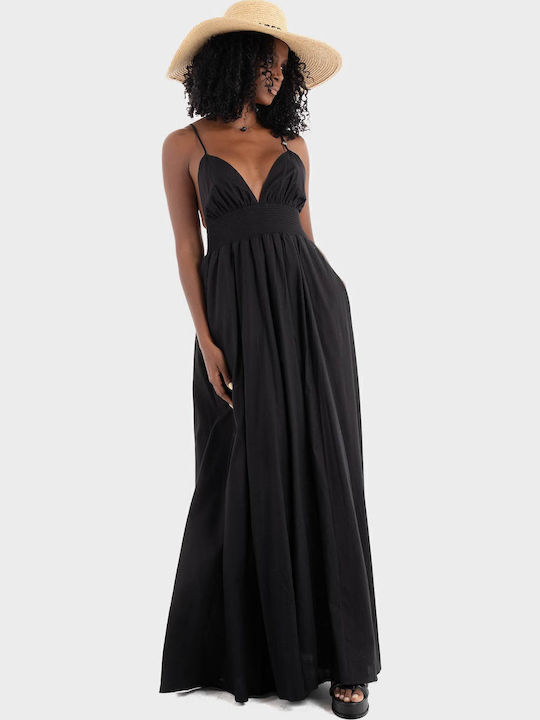 Summer Maxi Evening Dress Black