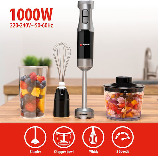 Alpina Appliances Hand Blender With Inox Rod 1000W