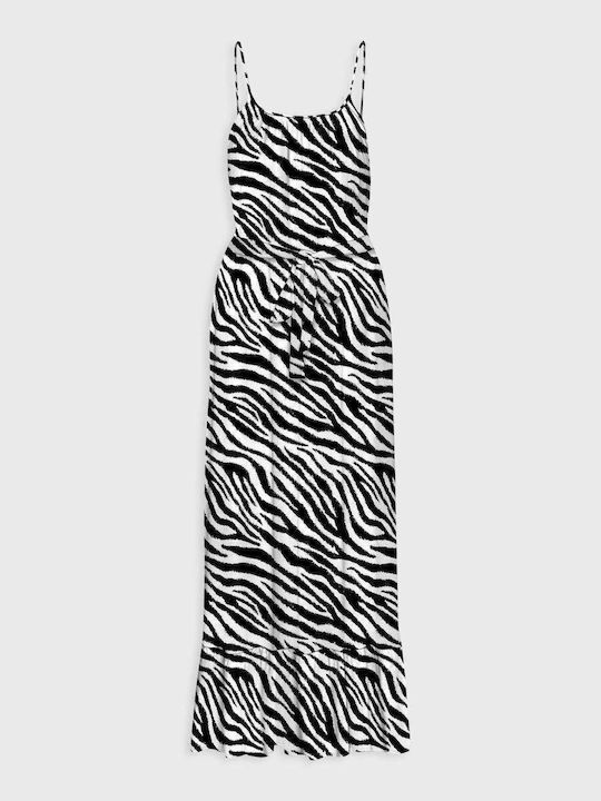 Easy Joy Summer Maxi Dress Zebra Print