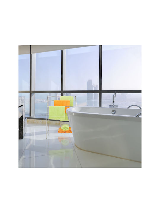 Relaxdays Raft de haine de Baie Simplu ​25.5x25.5cm Inox Gri