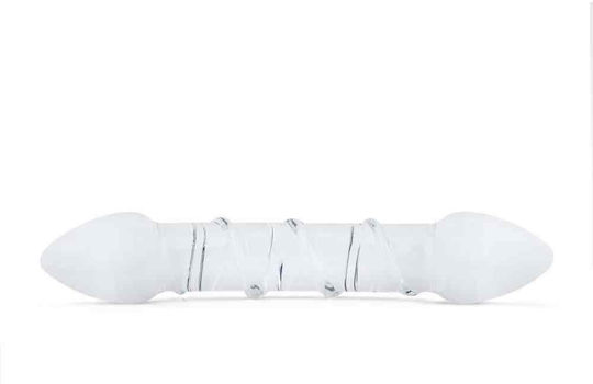 Gildo Γυάλινο Dildo Διάφανο 17.5cm
