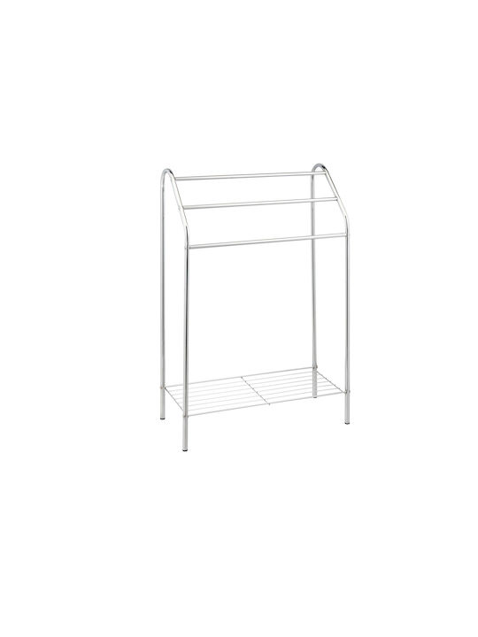 Relaxdays Raft de haine de Baie Simplu ​25.5x25.5cm Inox Gri