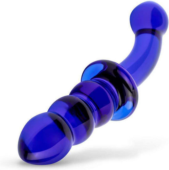 Gildo Γυάλινο Dildo Μπλε 20cm