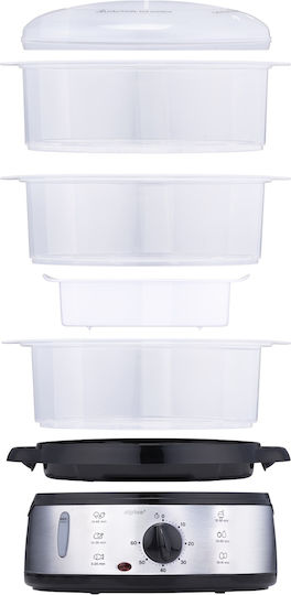 Alpina Appliances Food Steamer with 3 Steaming Decks 9lt