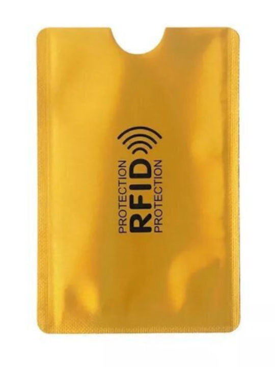 Мъжко Портмоне За Карти С RFID Златно