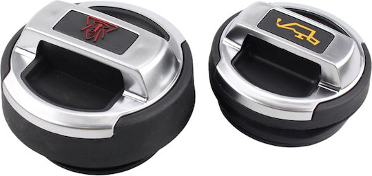 Комплект капачки за масло и охладителна течност стил Audi R8 Volkswagen Seat Skoda Audi Gti Gtd Tdi A3 Tt S3 R32 Rline Fr Cupra