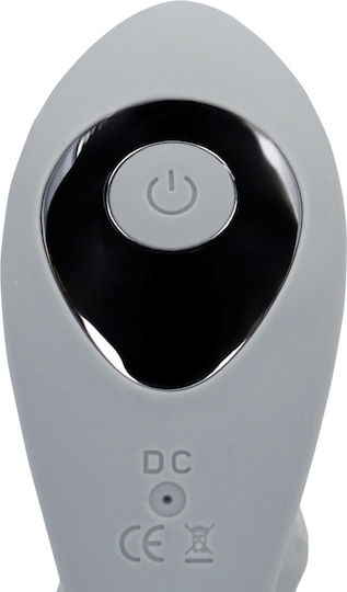LoveLine Rotating Prostate Stimulator Πρωκτική Σφήνα με Δυνατότητα Ασύρματης Λειτουργίας και Δόνηση Γκρι