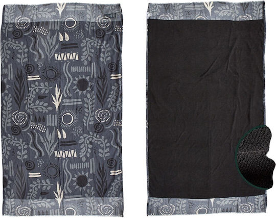 Verde Strandtuch Schwarz 180x100cm.
