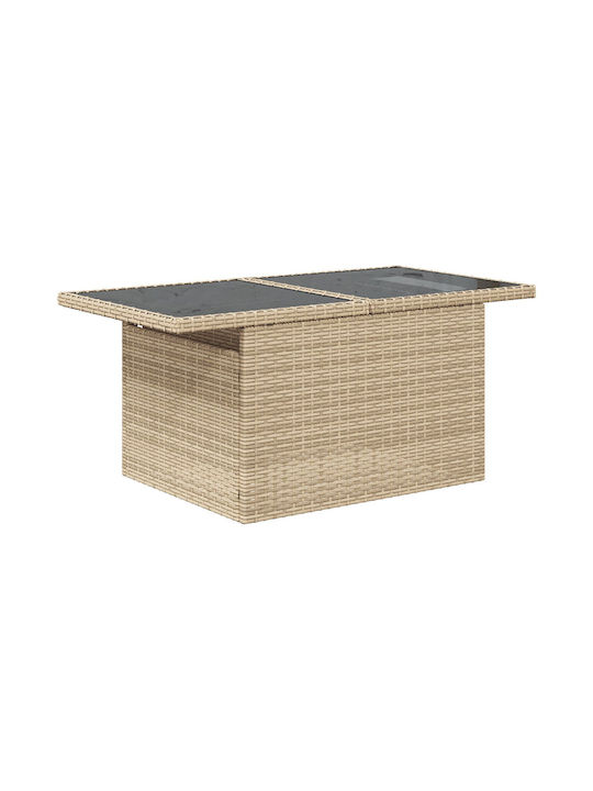 Garten- und Outdoor-Möbelsets Typsatz Wohnzimmer 5 Stück Beige mit Kissen