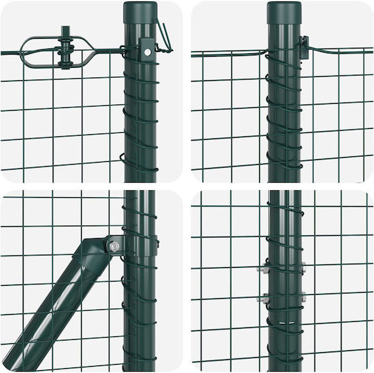 vidaXL Wire Fencing Set Green 2x25m