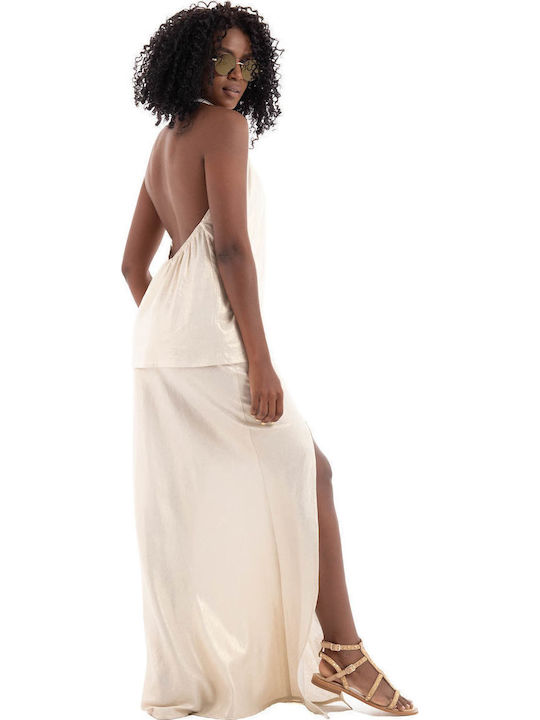 Women's Summer Linen Sleeveless Top Black Cream