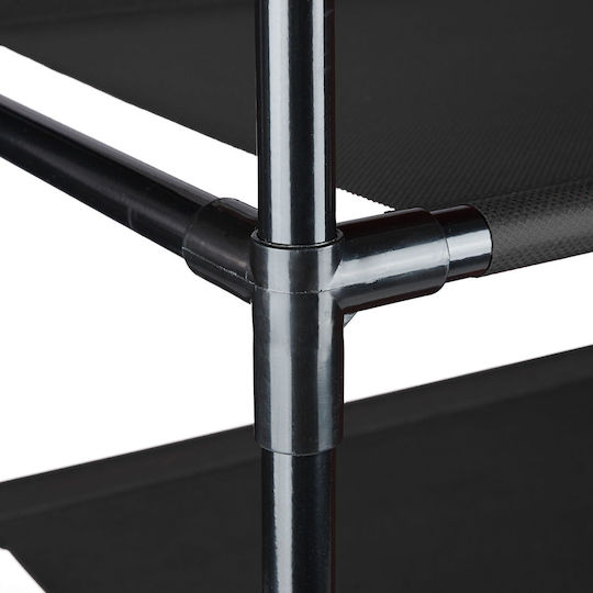 Dulap Pentru Pantofi Din Plastic Deschis Negru L33xA33xÎ140cm