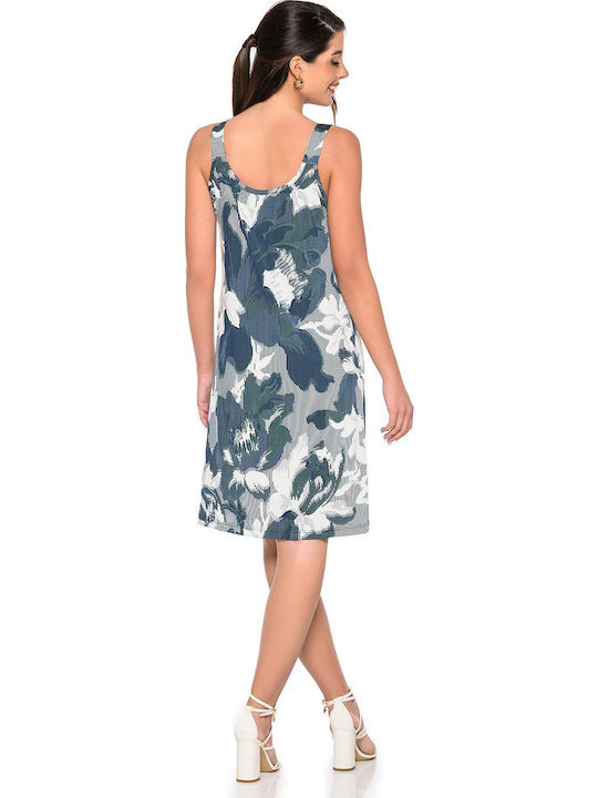Sommer Midi Damenkleid Grün