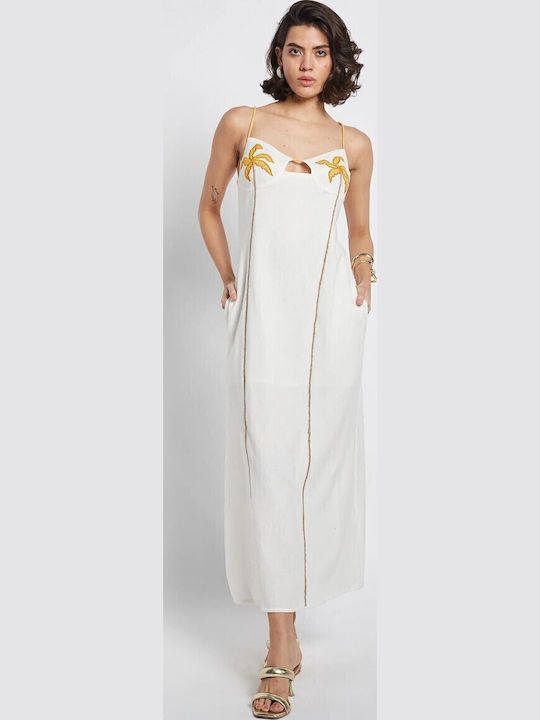 Summer Maxi Dress for Wedding - Christening Ecru