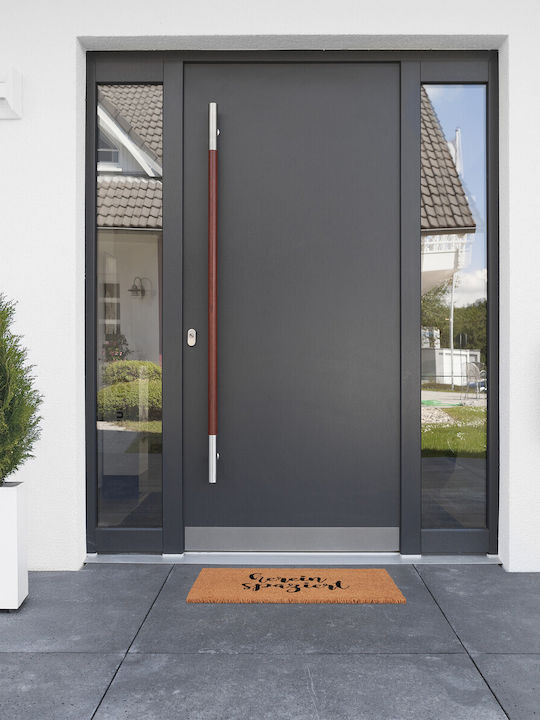 Relaxdays Covor de Intrare din Cocos cu Suport Antiderapant Multicolor 60x40buc