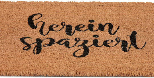 Relaxdays Covor de Intrare din Cocos cu Suport Antiderapant Multicolor 60x40buc