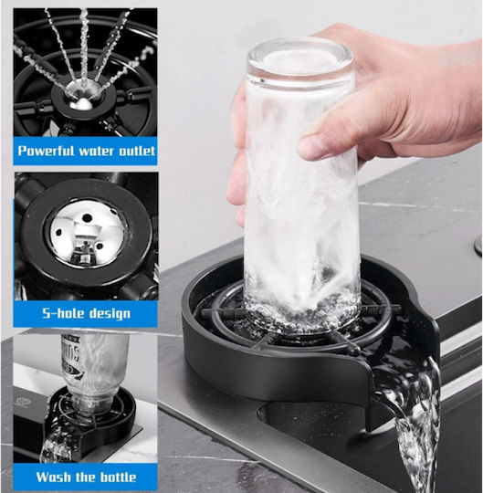 Drop-In Мивка Inox Ш75xД46см Сив