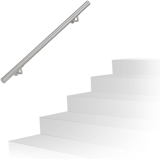 Balustradă din oțel inoxidabil Relaxdays Argintiu 100cm