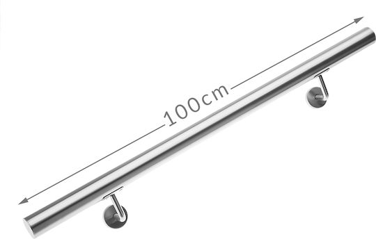 Balustradă din oțel inoxidabil 100x4.2 cm